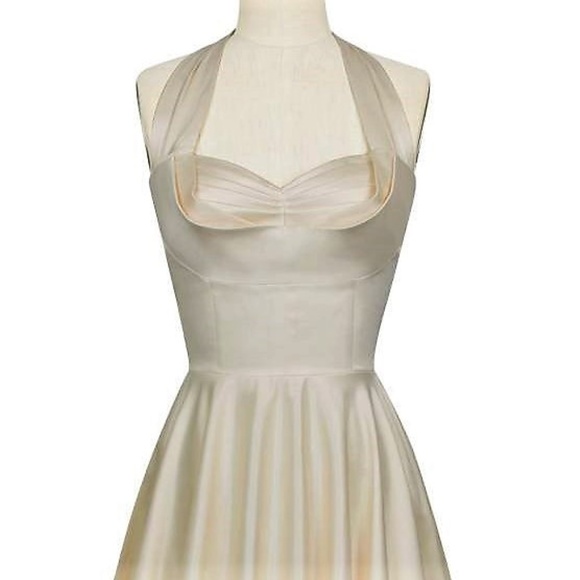 NWT 1950's style Candice Gwinn Lena Halter Dress - Picture 1 of 7